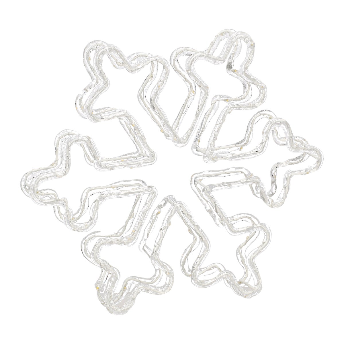 Sneeuwvlok acryl 80 LED warm wit Sneeuwvlok acryl 80 LED warm wit