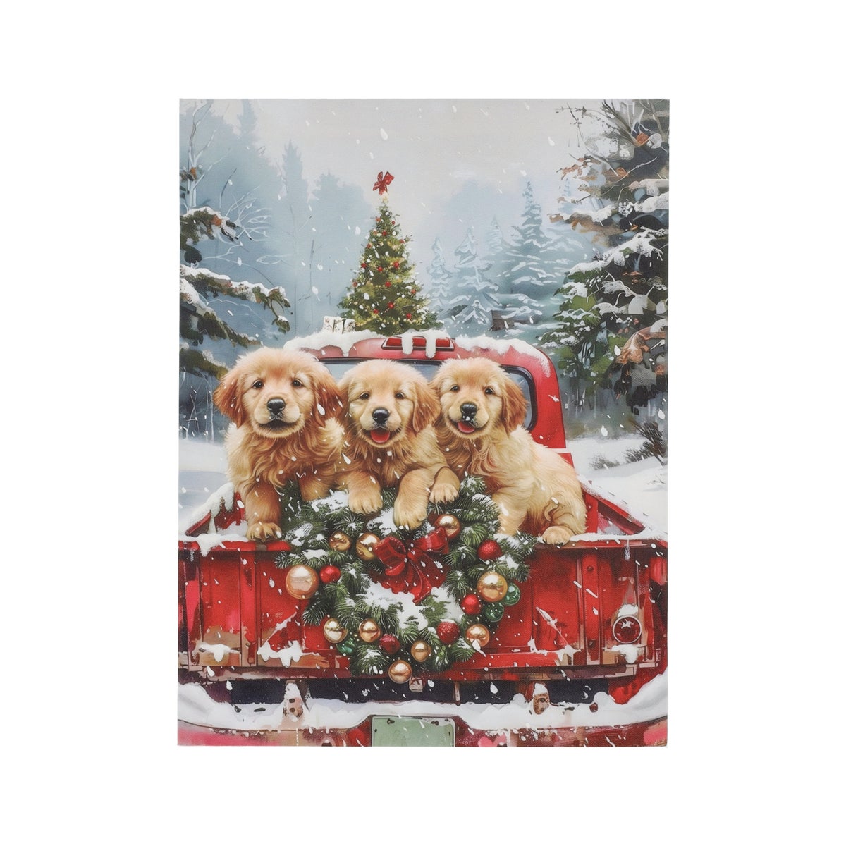 Schilderij Truck hond LED 30 x 40 cm Schilderij Truck hond LED 30 x 40 cm