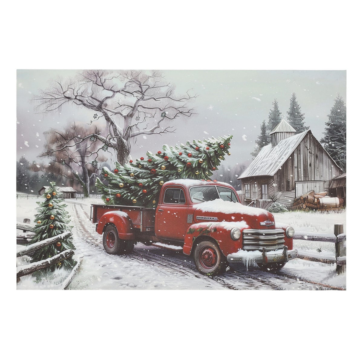 Schilderij LED truck boom 60 x 40 cm Schilderij LED truck boom 60 x 40 cm