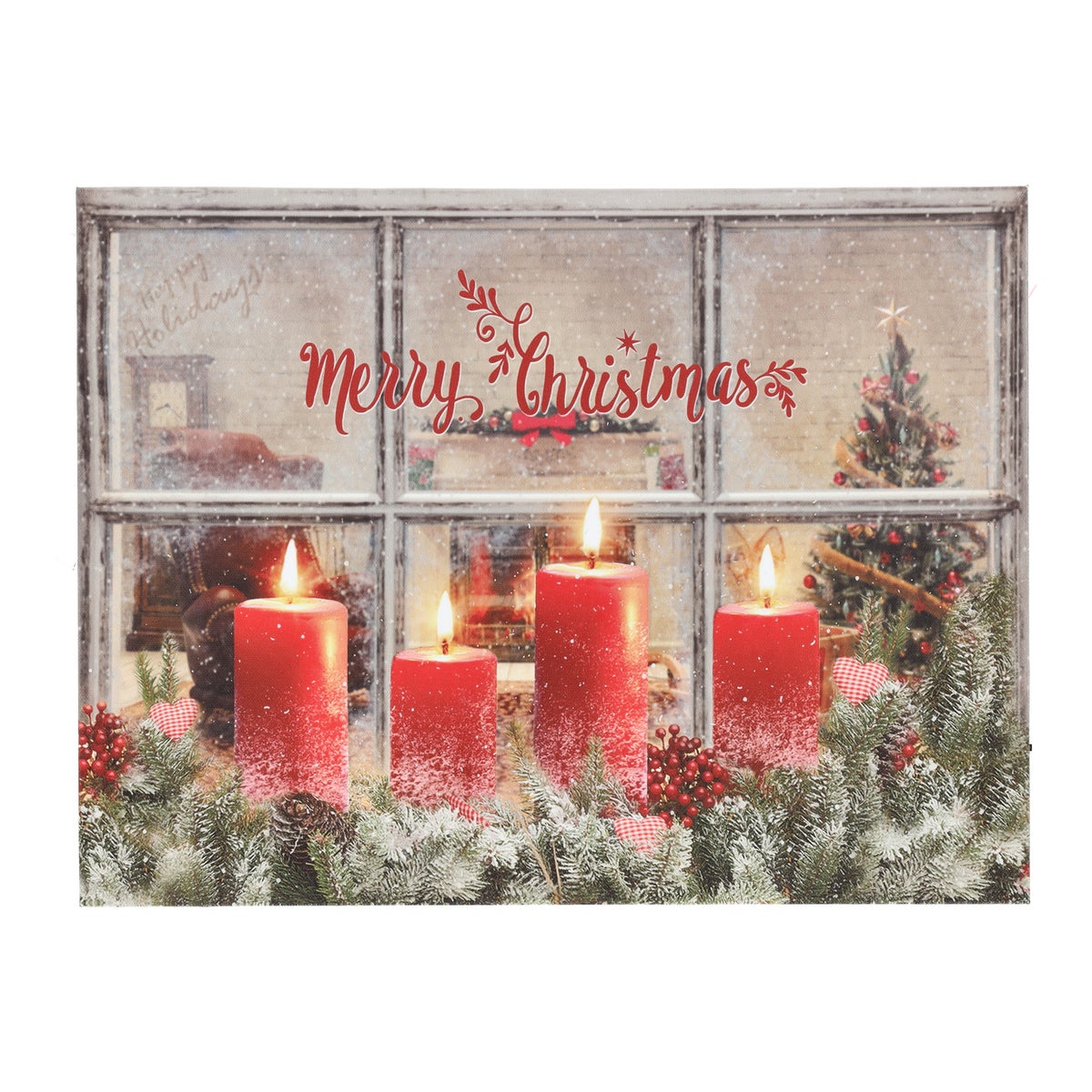 Schilderij Kaars LED 40 x 30 cm Schilderij Kaars LED 40 x 30 cm