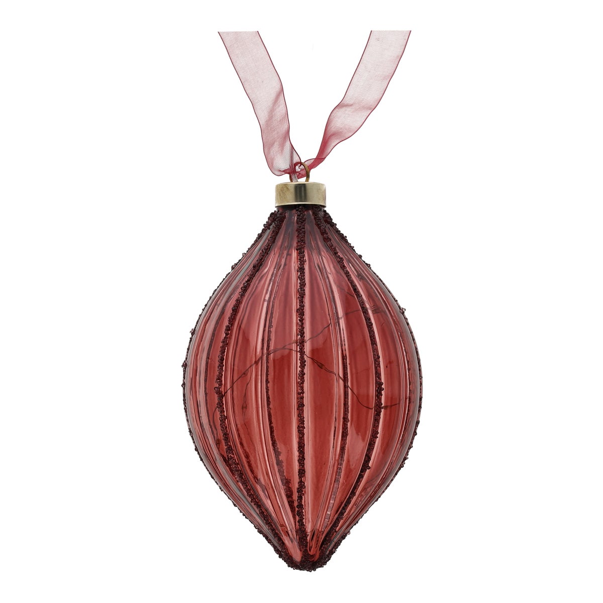 Pegel met lint burgundy 21 cm 15 LED-warm wit Pegel met lint burgundy 21 cm 15 LED-warm wit