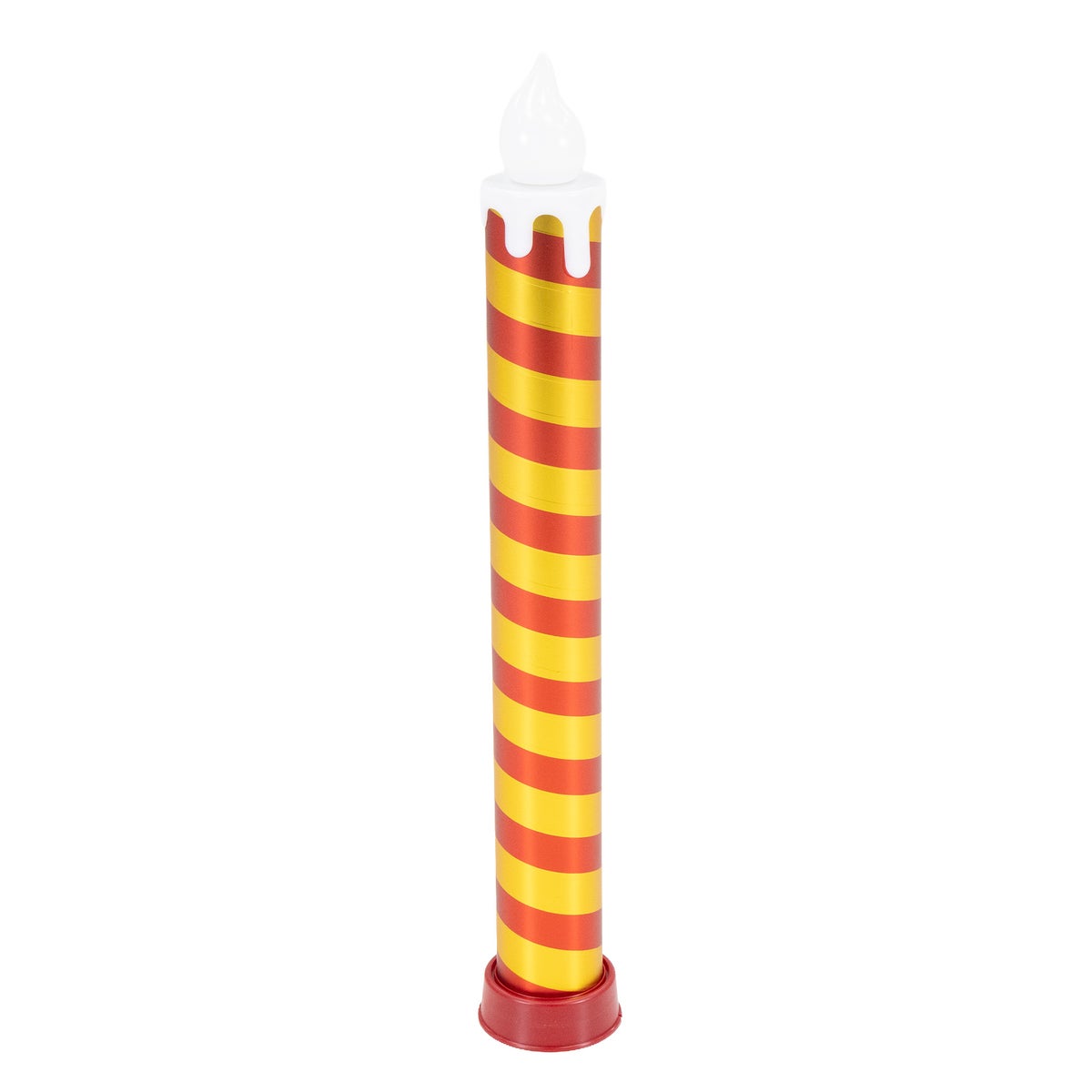 Kaars rood/goud 100 cm LED-vlam Kaars rood/goud 100 cm LED-vlam
