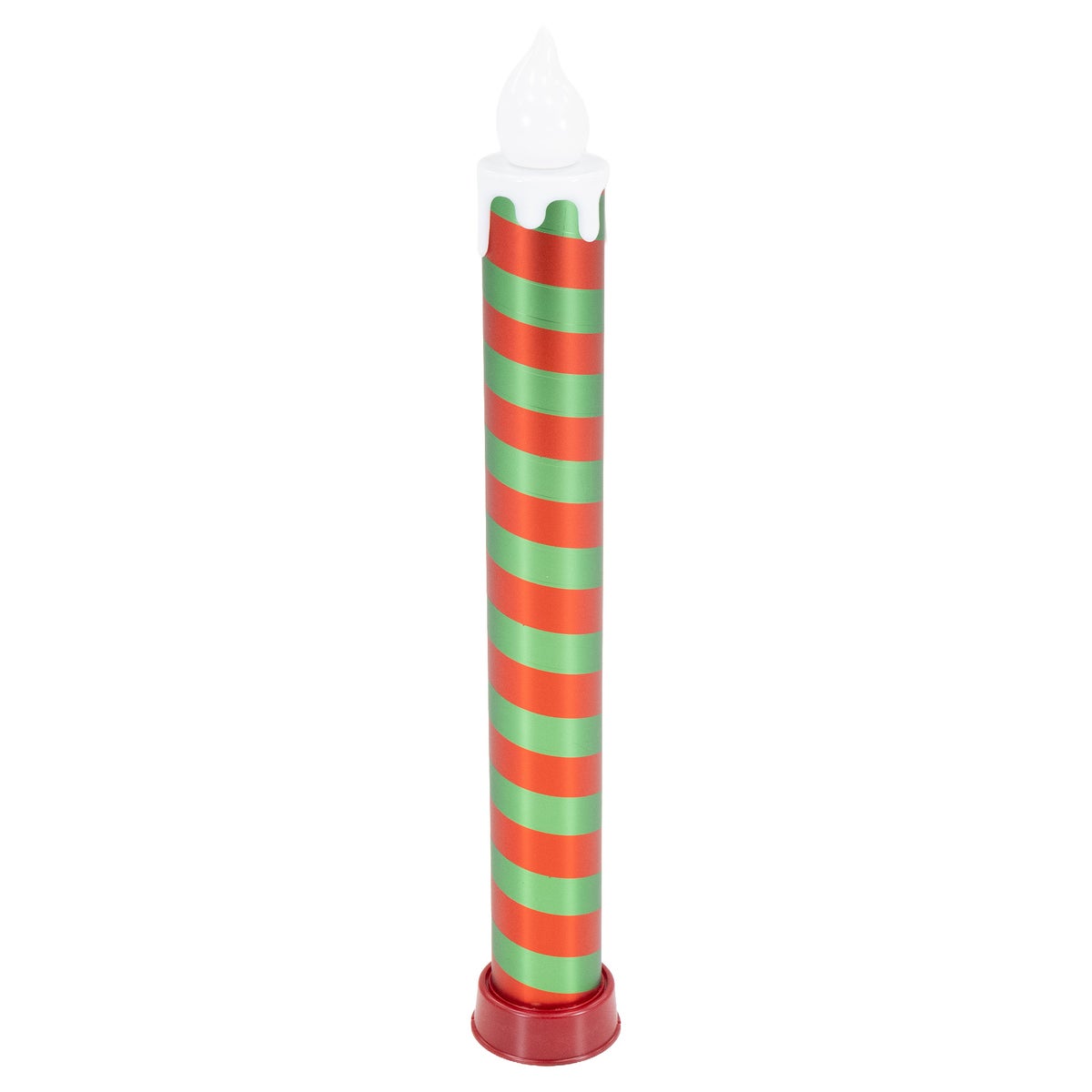 Kaars rood/groen 82 cm LED-vlam Kaars rood/groen 82 cm LED-vlam
