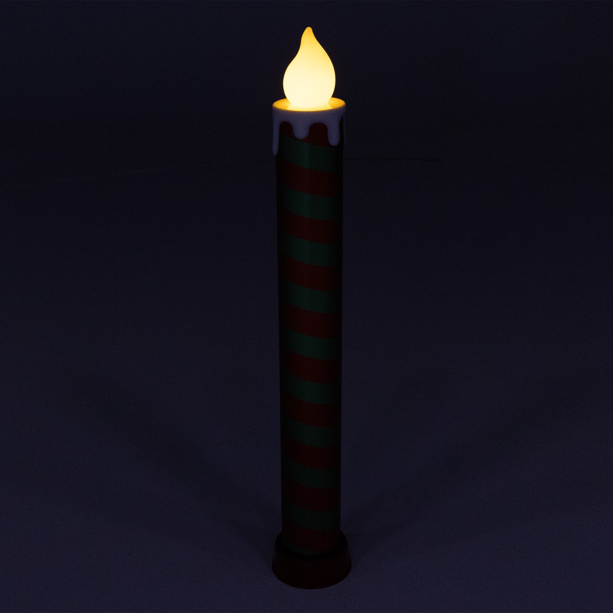 Kaars rood/groen 82 cm LED-vlam Kaars rood/groen 82 cm LED-vlam