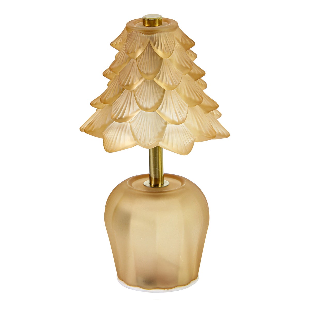 Kerstboom op voet 20 cm glas LED Kerstboom op voet 20 cm glas LED