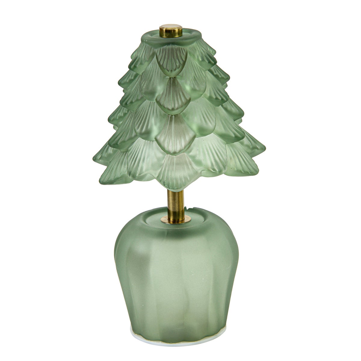 Kerstboom op voet 20 cm glas LED Kerstboom op voet 20 cm glas LED