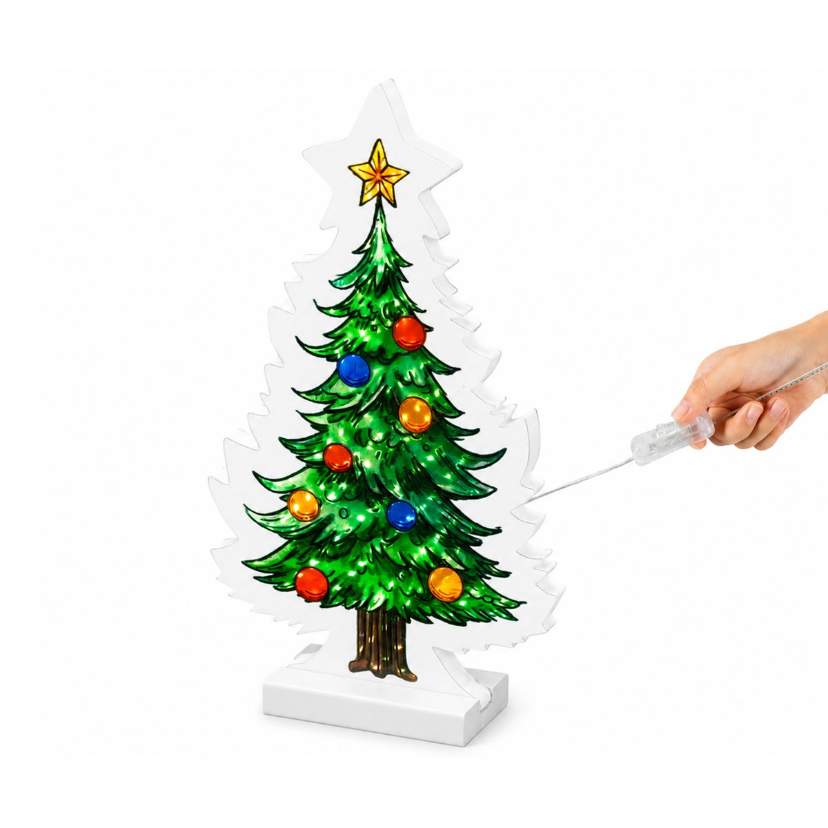 Kerstboom infinity 22 cm 33 LED warm wit Kerstboom infinity 22 cm 33 LED warm wit