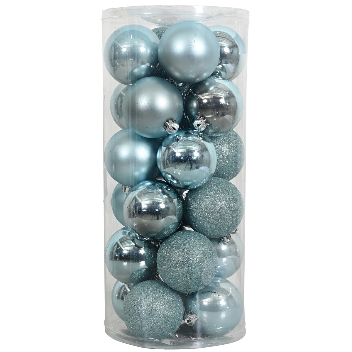 Kerstbal mix koker iceblue Kerstbal mix koker iceblue