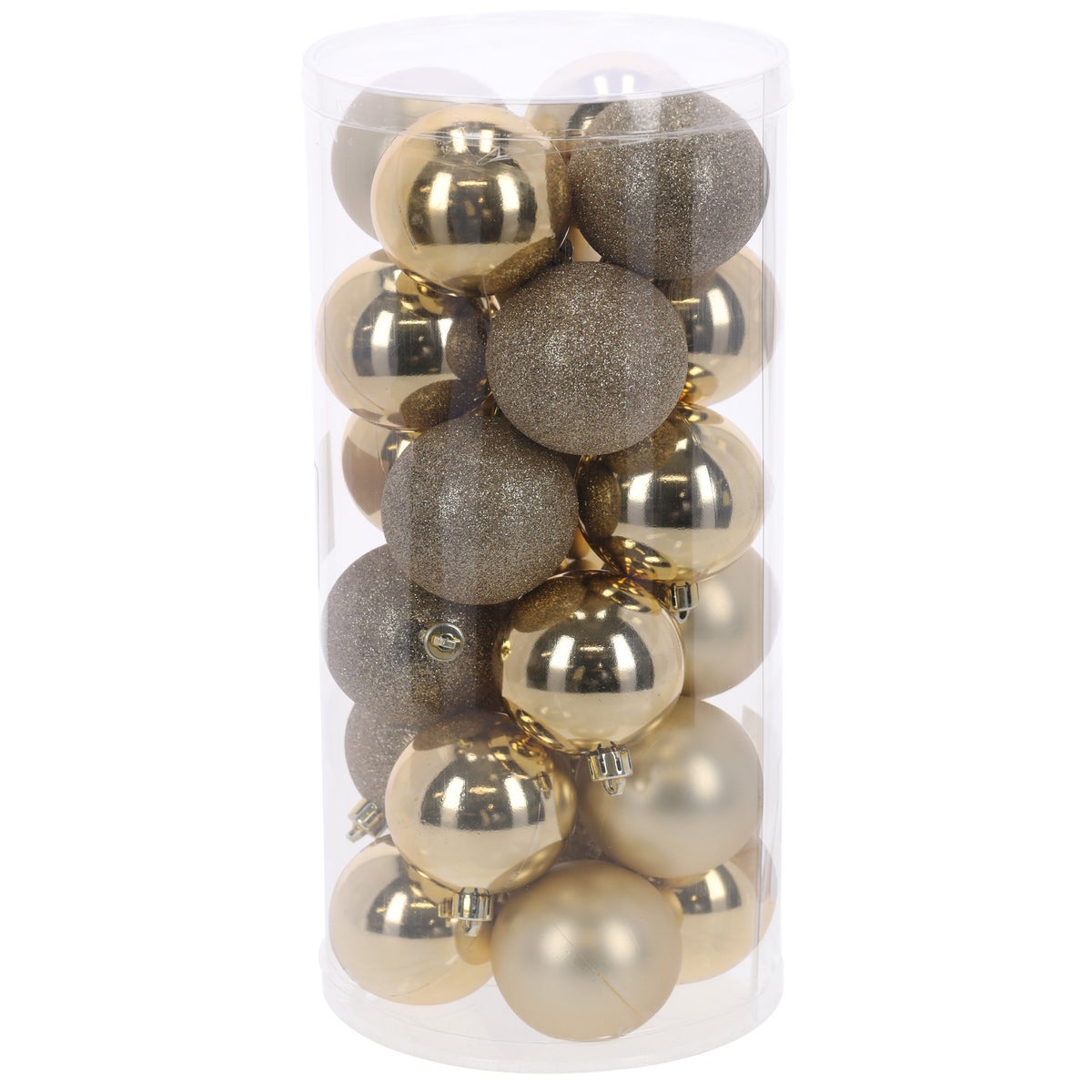 Kerstbal mix koker soft gold Kerstbal mix koker soft gold