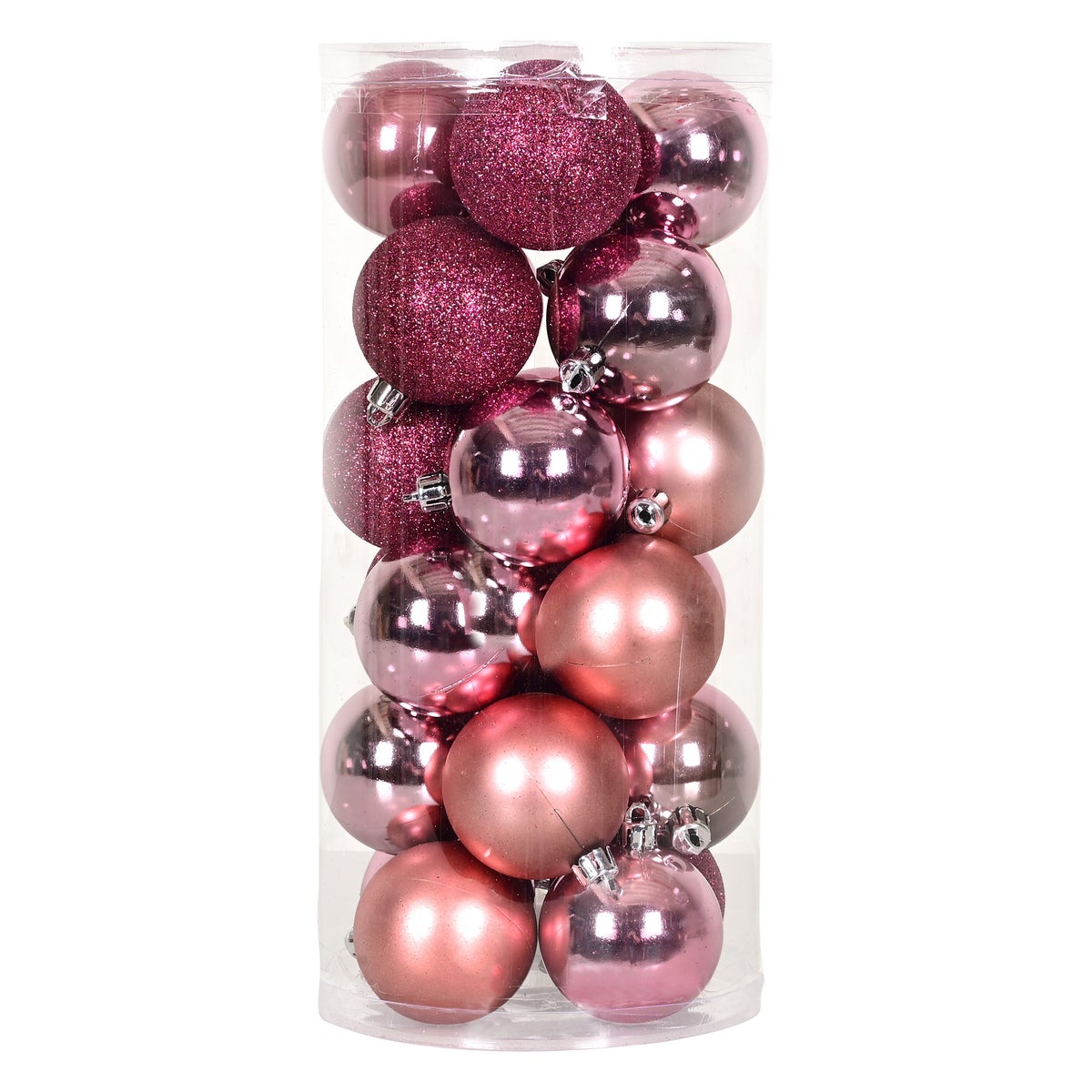 Kerstbal mix koker blush pink Kerstbal mix koker blush pink