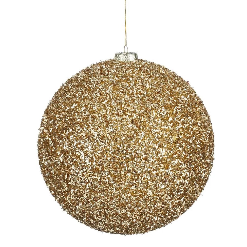 Kerstbal onbreekbaar champagne 20 cm Kerstbal onbreekbaar champagne 20 cm