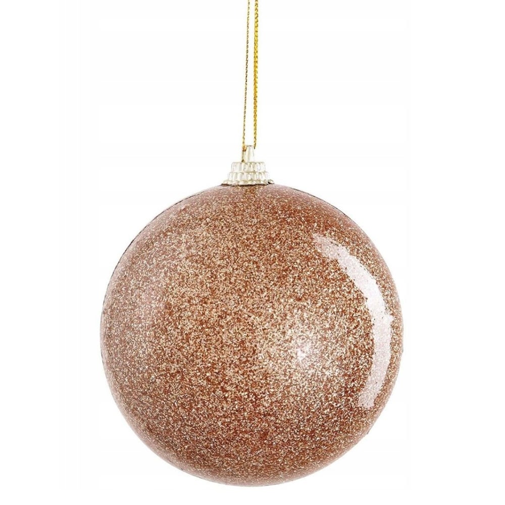 Kerstbal onbreekbaar goud 8 cm Kerstbal onbreekbaar goud 8 cm