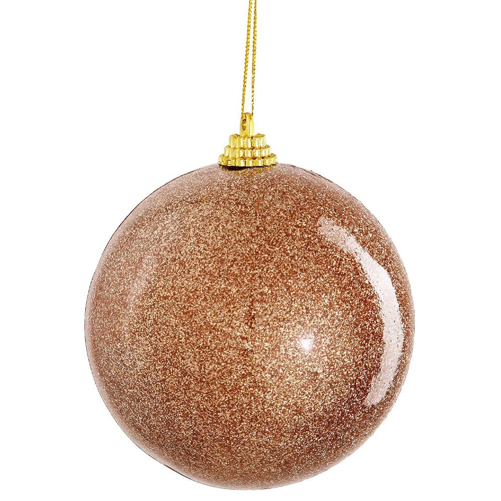 Kerstbal onbreekbaar goud 10 cm Kerstbal onbreekbaar goud 10 cm