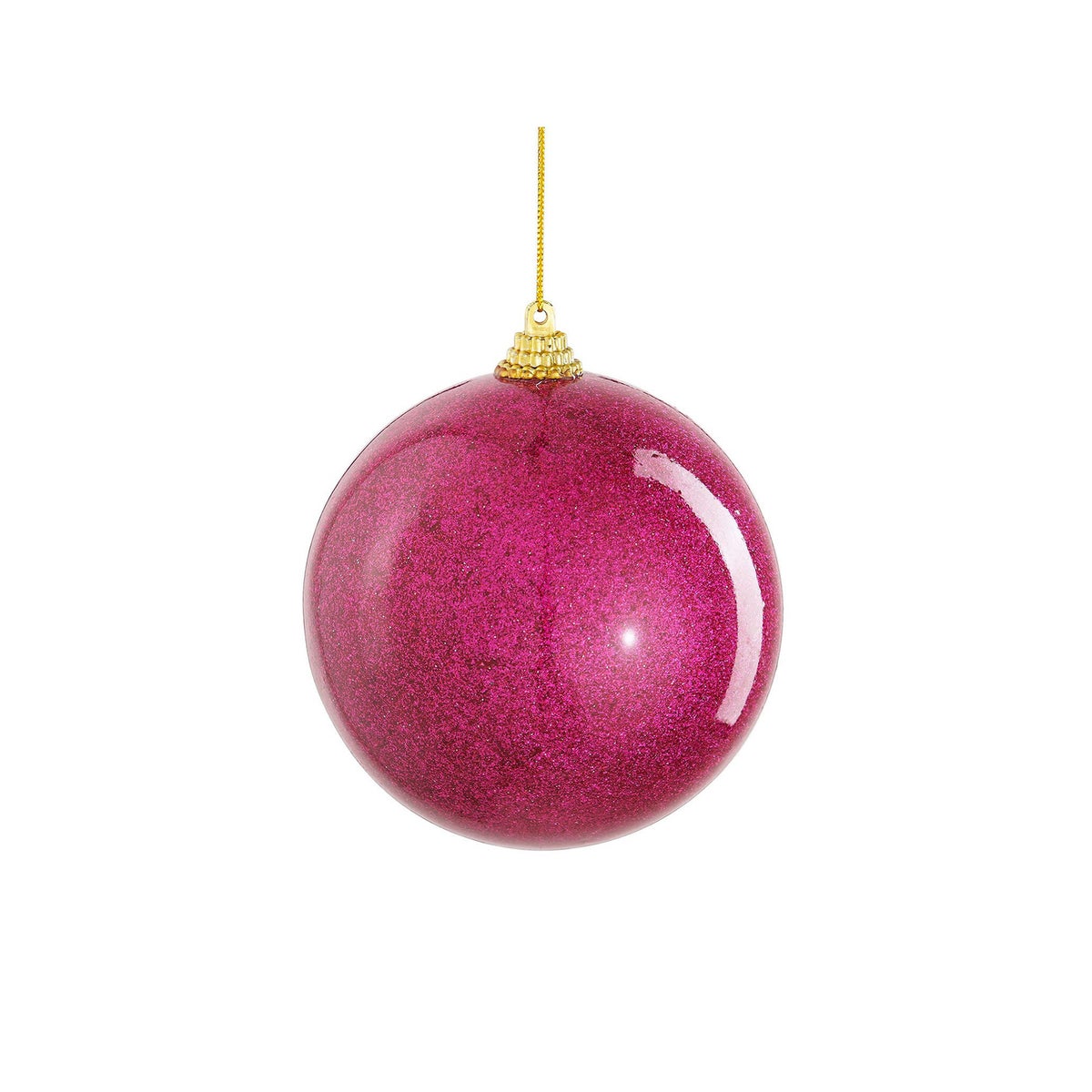 Kerstbal onbreekbaar fuchsia 10cm Kerstbal onbreekbaar fuchsia 10cm