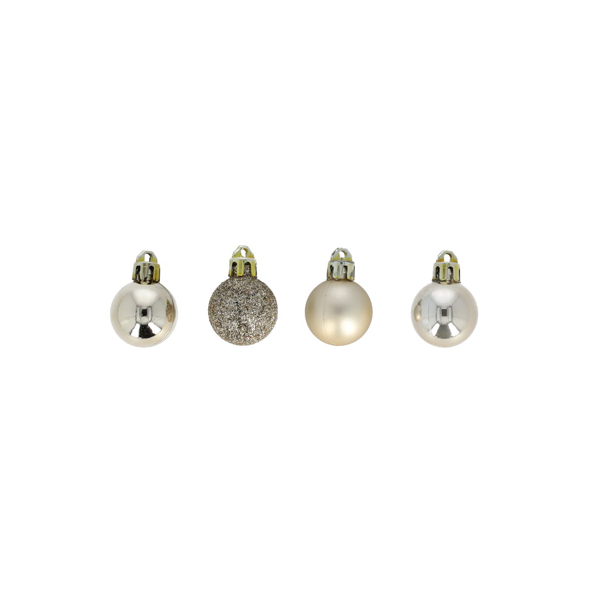 Kerstbal 2.5 cm cream mix koker 35 stuks Kerstbal 2.5 cm cream mix koker 35 stuks