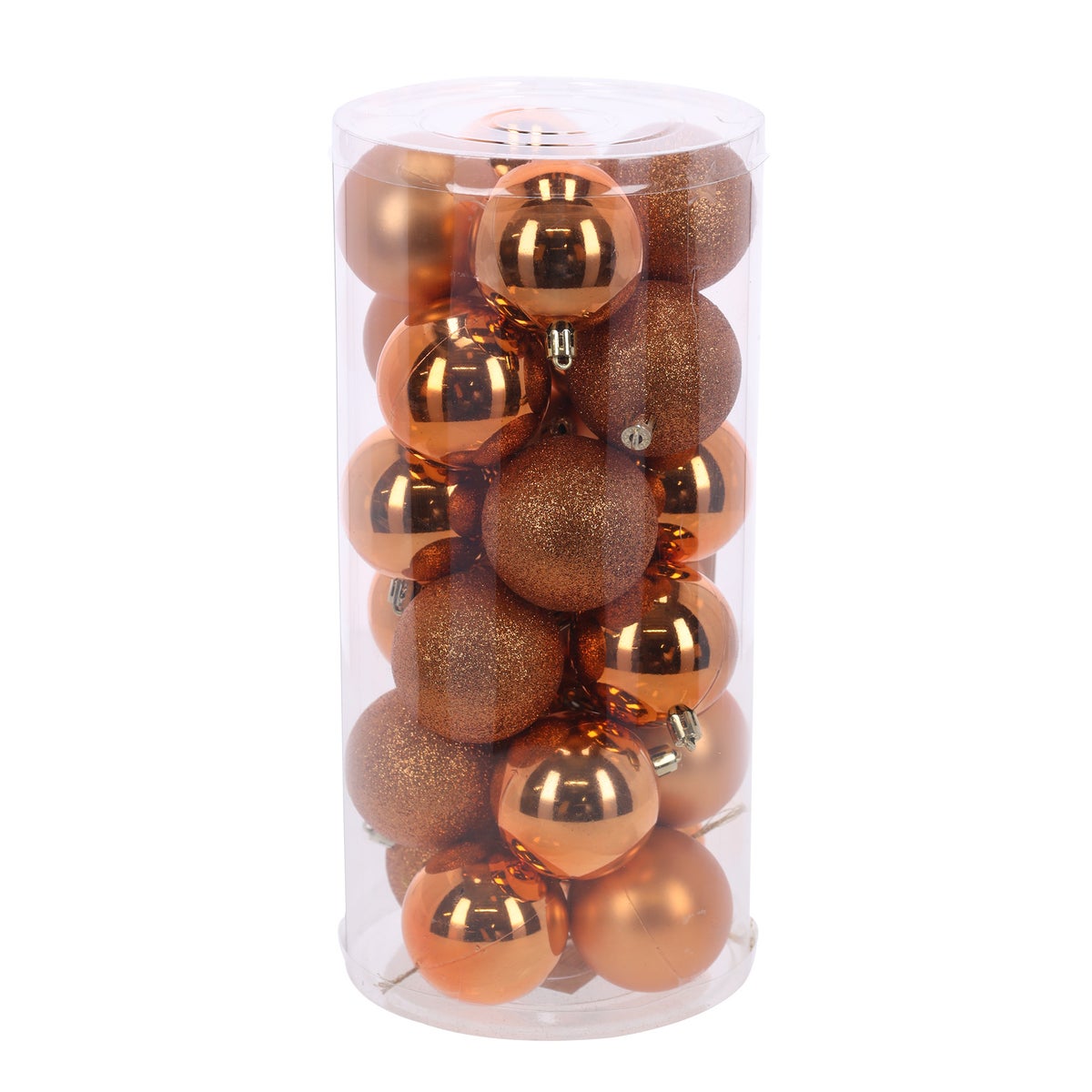 Kerstbal mix koker red copper Kerstbal mix koker red copper