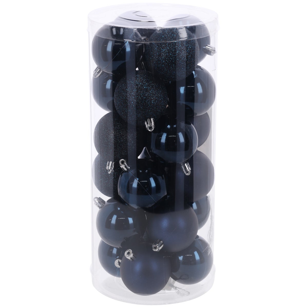 Kerstbal 6cm mix 24st night blue Kerstbal 6cm mix 24st night blue