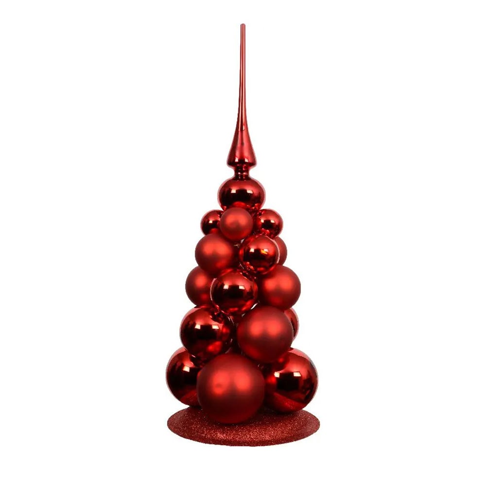 Deco kerstbal rood Deco kerstbal rood