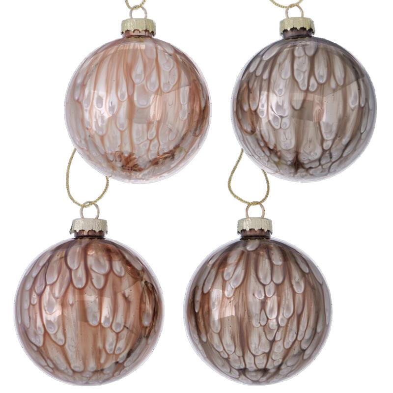 Kerstbal glas Goldie 8cm Kerstbal glas Goldie 8cm