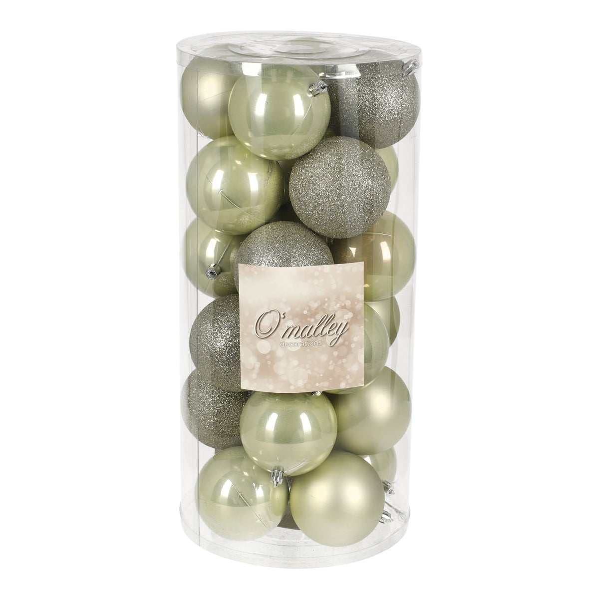 Kerstbal mix koker white mint Kerstbal mix koker white mint