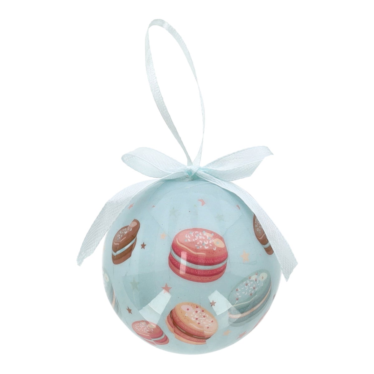 Kerstbal macaron 6 cm Kerstbal macaron 6 cm