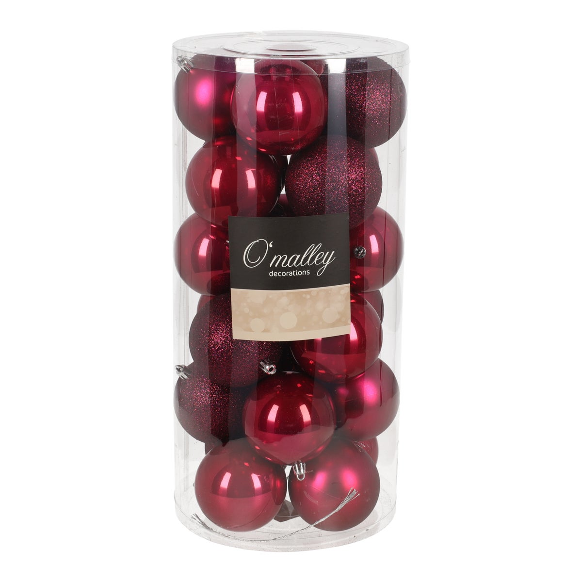 Kerstbal 3cm mix koker 14st festive pink Kerstbal 3cm mix koker 14st festive pink