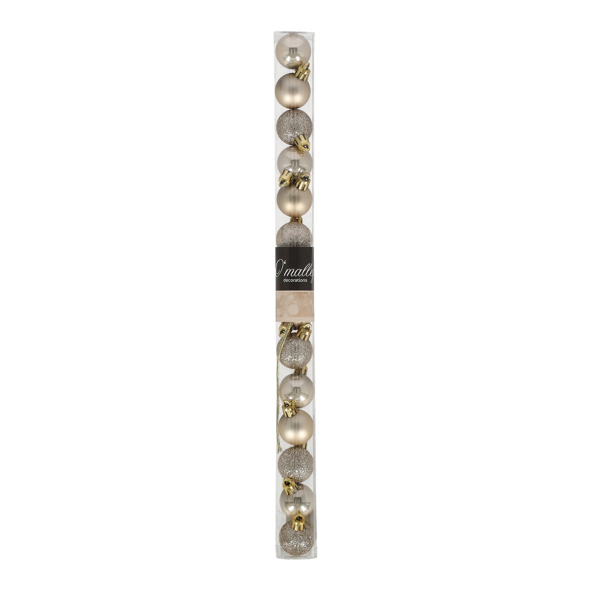 Kerstbal 3 cm mix tube 14 stuks parel Kerstbal 3 cm mix tube 14 stuks parel