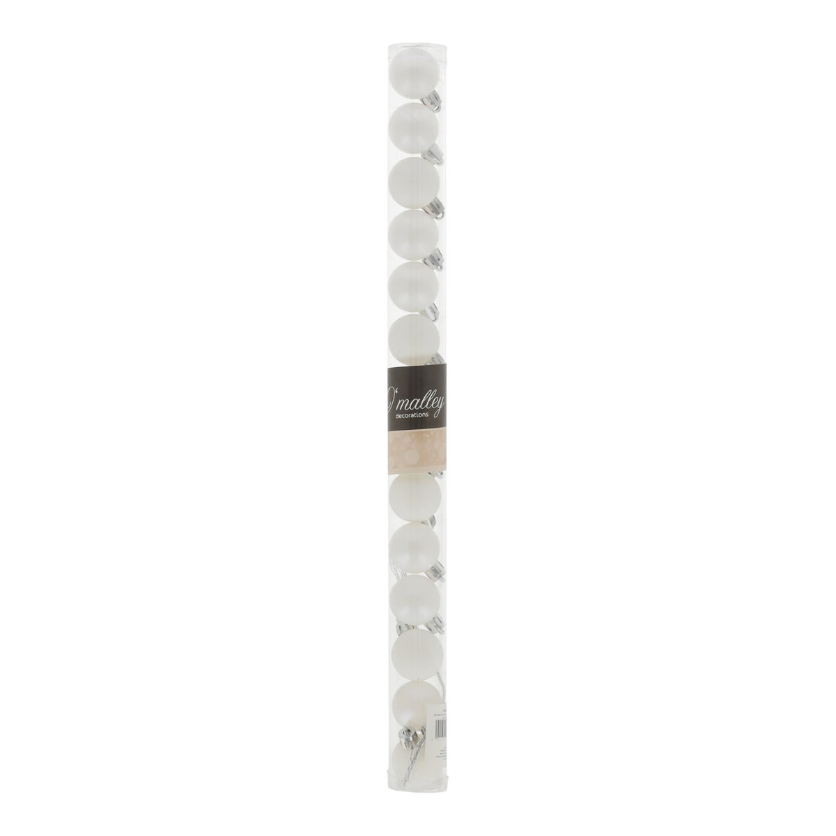 Kerstbal 3 cm mix tube 14st. winter white Kerstbal 3 cm mix tube 14st. winter white