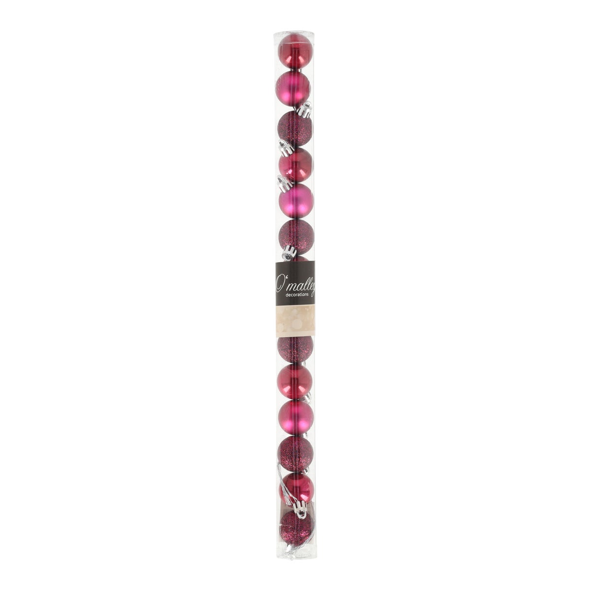 Kerstbal mix tube festive pink Kerstbal mix tube festive pink