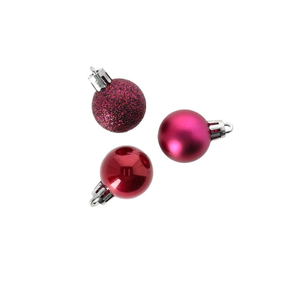 Kerstbal mix tube festive pink Kerstbal mix tube festive pink