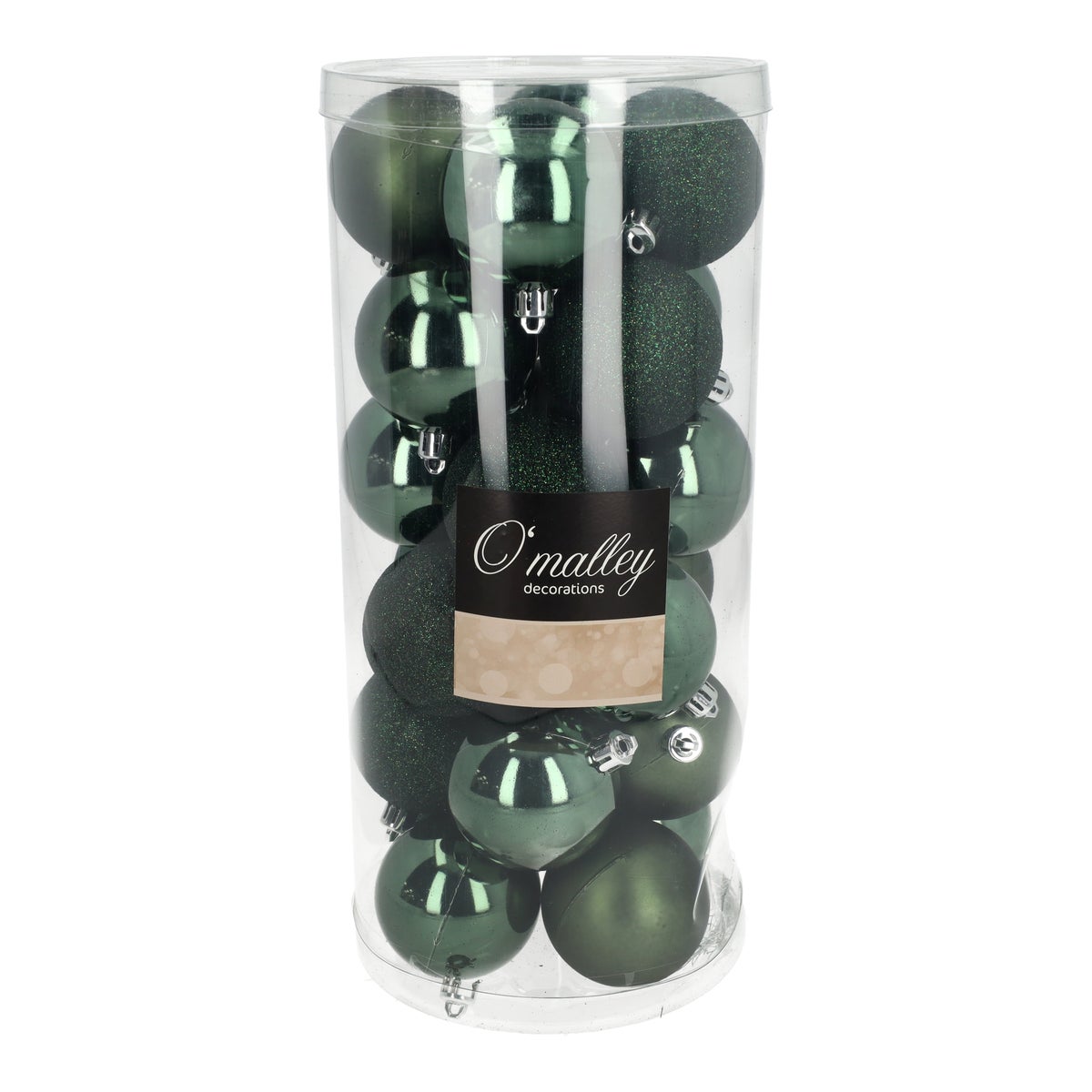 Kerstbal mix koker 24 stuks green spruce Kerstbal mix koker 24 stuks green spruce