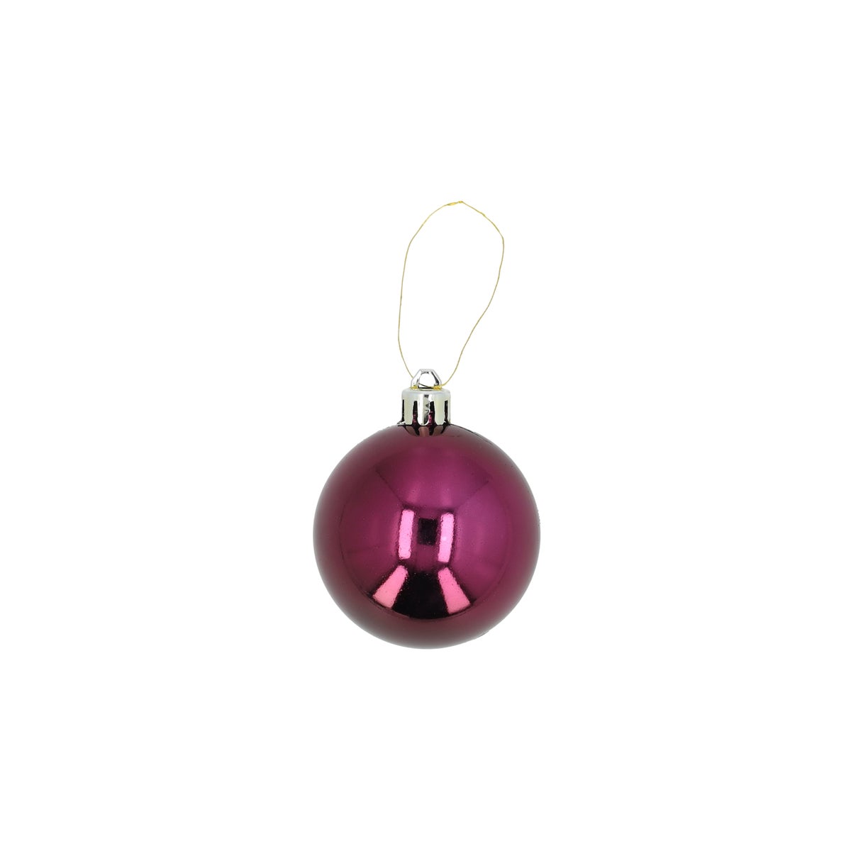 Kerstbal mix koker aubergine 24 stuks Kerstbal mix koker aubergine 24 stuks
