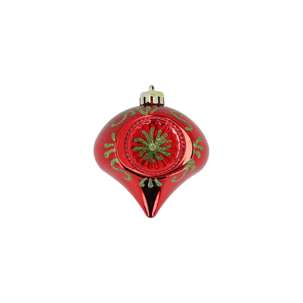 Kerstbal deuk rood/groen 8 cm 6 stuks Kerstbal deuk rood/groen 8 cm 6 stuks