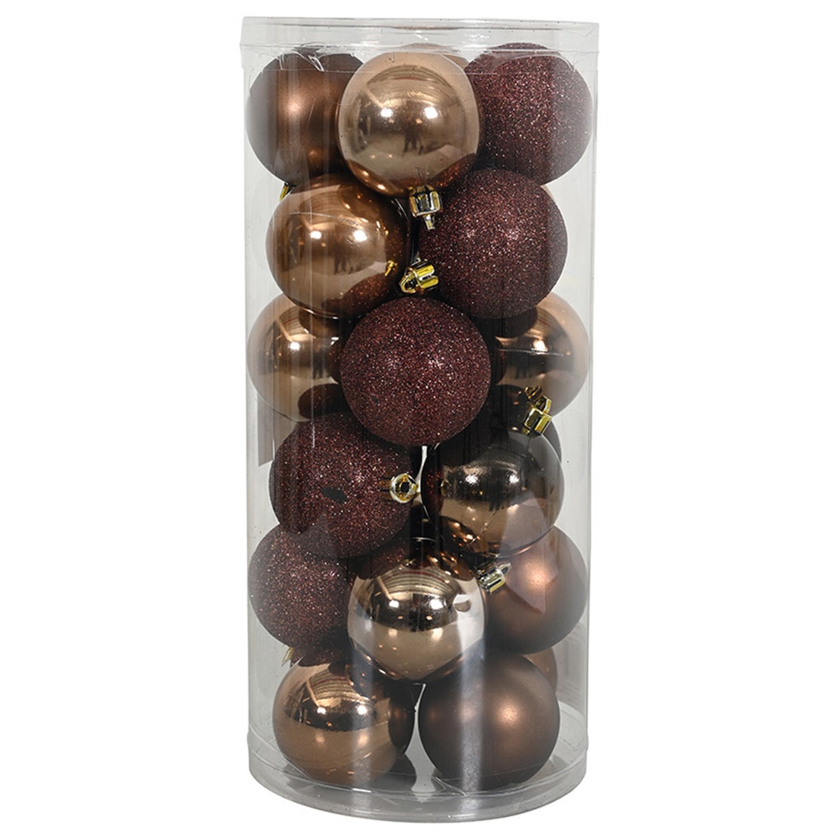 Kerstbal mix koker bruin Kerstbal mix koker bruin