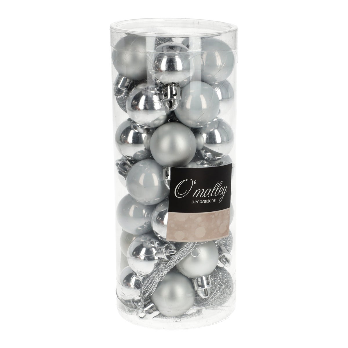 Kugelmix Röhre Silber 2.5 cm 35 Stück Kugelmix Röhre Silber 2.5 cm 35 Stück