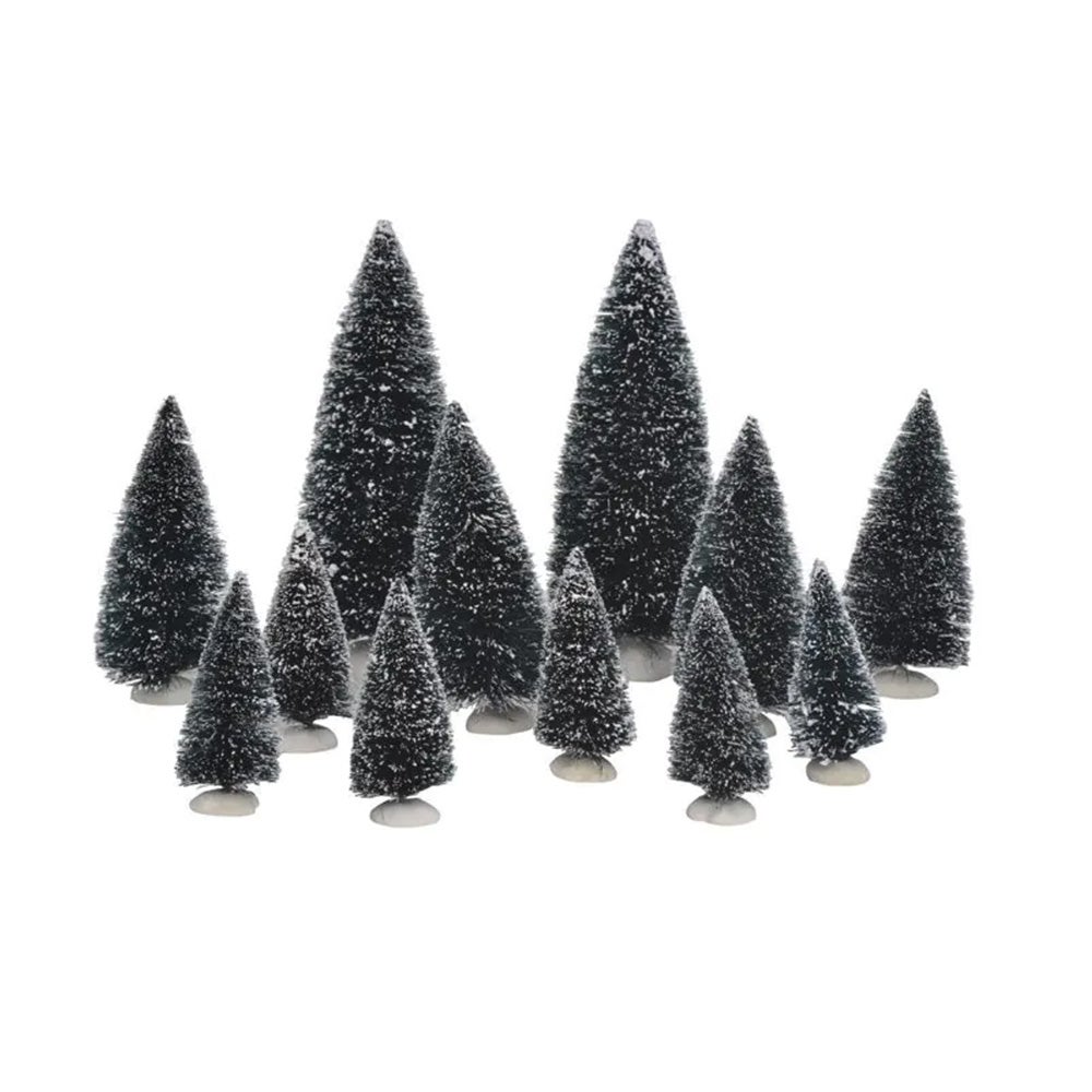 Kerstdorp Kerstboomset 12 stuks Kerstdorp Kerstboomset 12 stuks