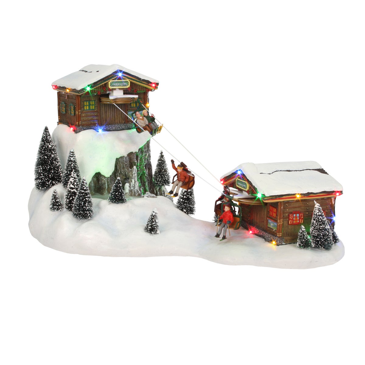 Kerstdorp Skilift 45x25x23cm Kerstdorp Skilift 45x25x23cm