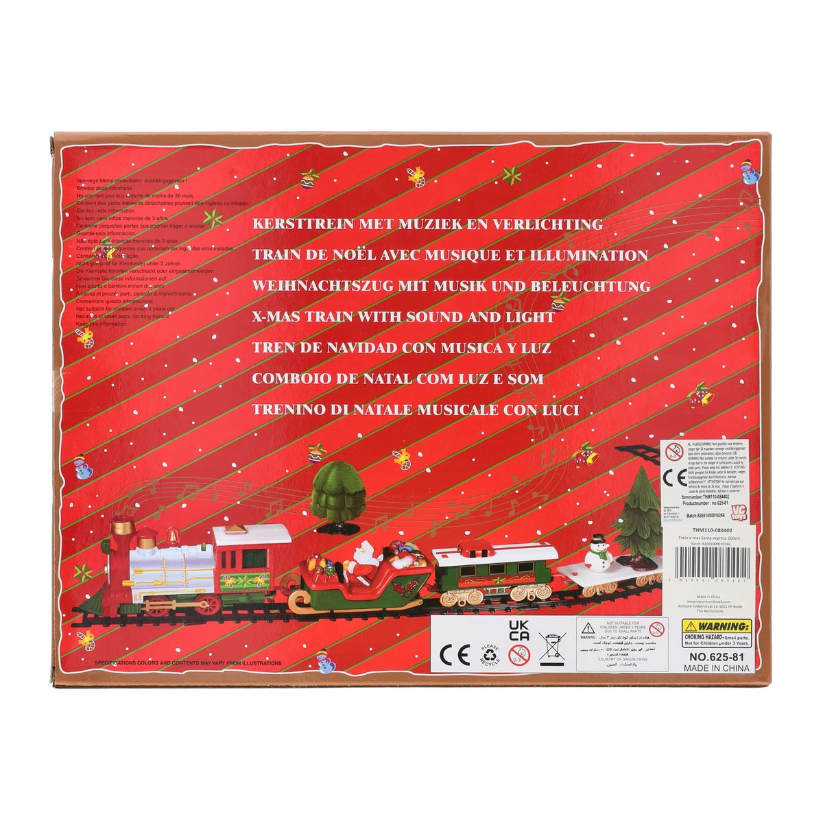 Trein X-mas Santa express 260 cm Trein X-mas Santa express 260 cm