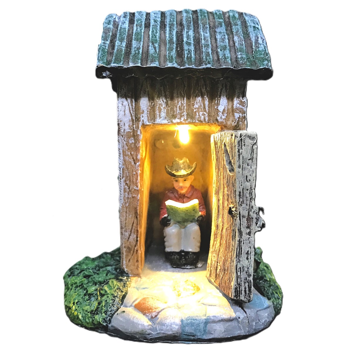 Kerstdorp wc hut 8x11cm Kerstdorp wc hut 8x11cm