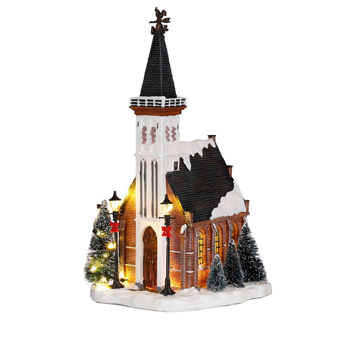 Kerstdorp Kerk 15x16x31cm Kerstdorp Kerk 15x16x31cm