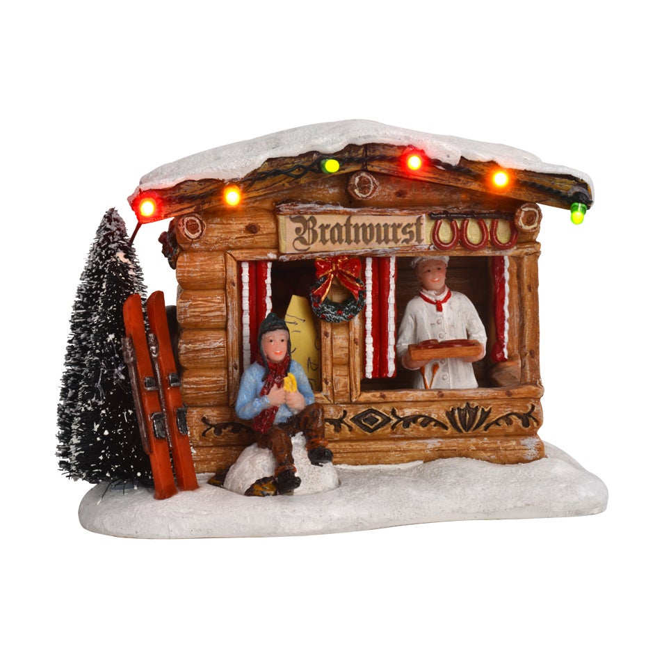 Kerstdorp Braadworst 13x10x9cm Kerstdorp Braadworst 13x10x9cm