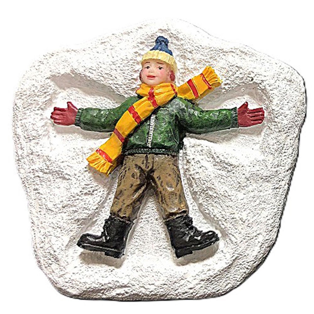 Kerstdorp sneeuwengel jongen 6cm Kerstdorp sneeuwengel jongen 6cm