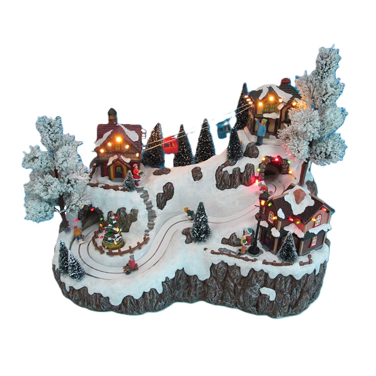 Kerstdorp skilift 46cm Kerstdorp skilift 46cm