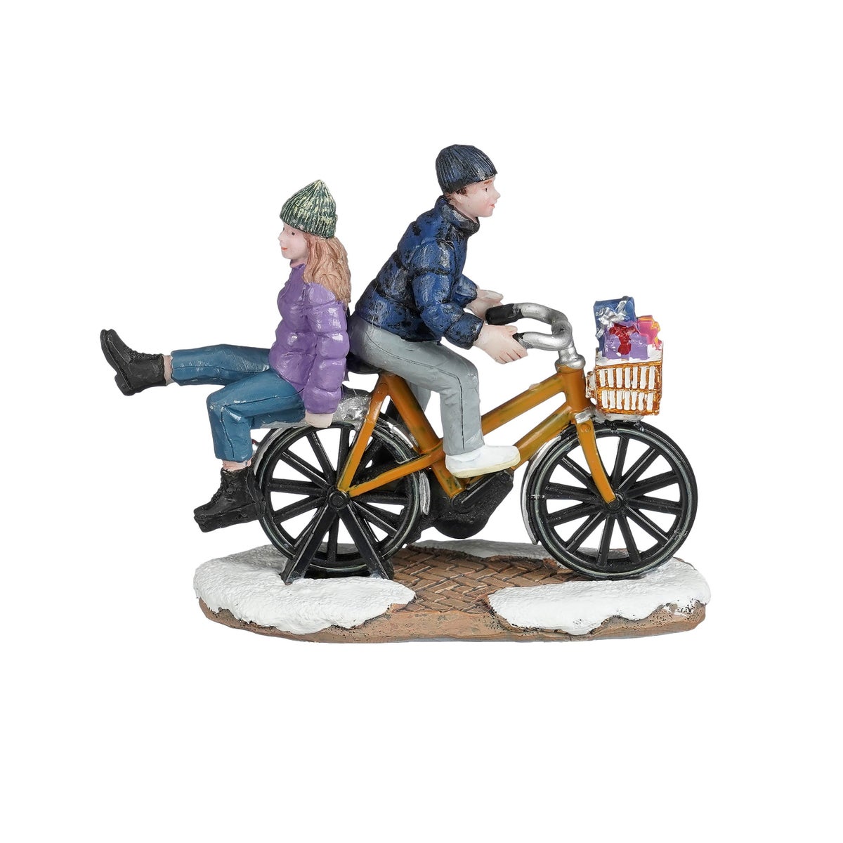 Kerstdorp Fietsen 10x3x8cm Kerstdorp Fietsen 10x3x8cm