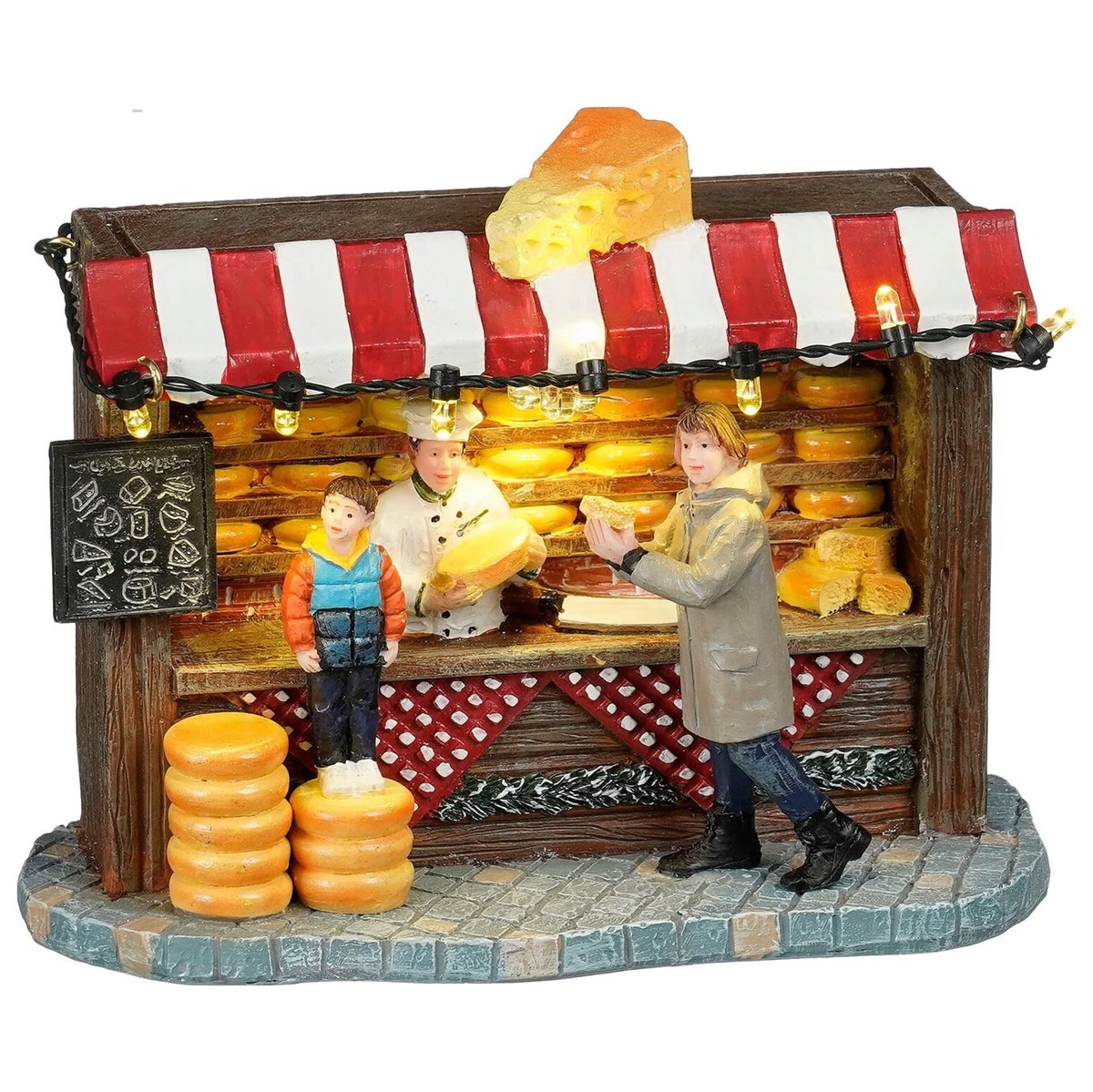 Kerstdorp Kaaskraam 13x6x10cm Kerstdorp Kaaskraam 13x6x10cm