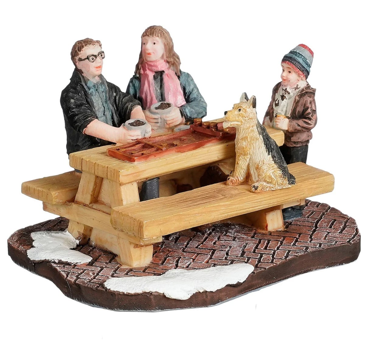 Kerstdorp Sjoelen 9x6x5cm Kerstdorp Sjoelen 9x6x5cm