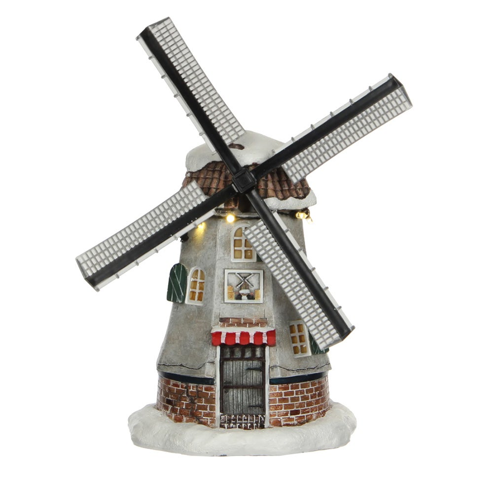 Kerstdorp Hollandse molen 15 x 13 x 22 cm Kerstdorp Hollandse molen 15 x 13 x 22 cm