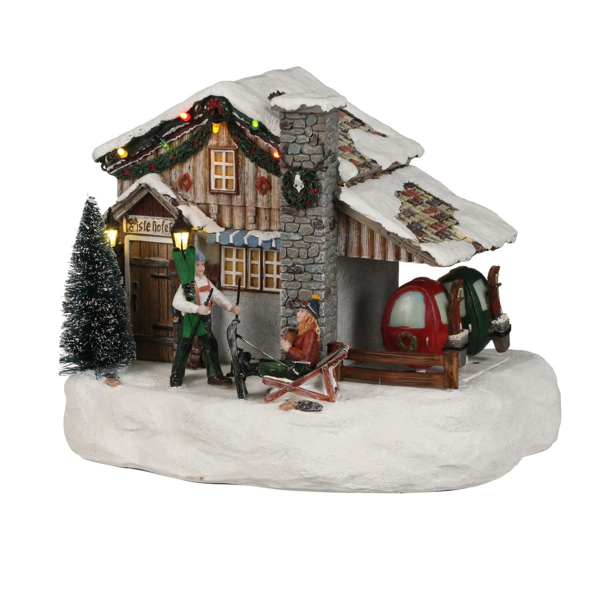 Kerstdorp Hotel piste 22x17x19cm Kerstdorp Hotel piste 22x17x19cm