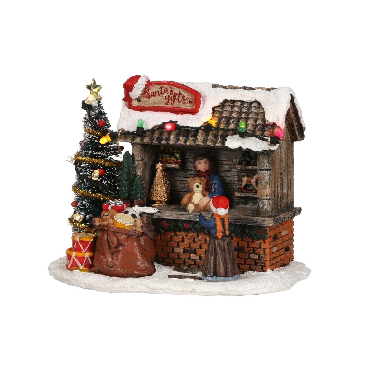 Kerstdorp Cadeaukraam 13x8x11cm Kerstdorp Cadeaukraam 13x8x11cm