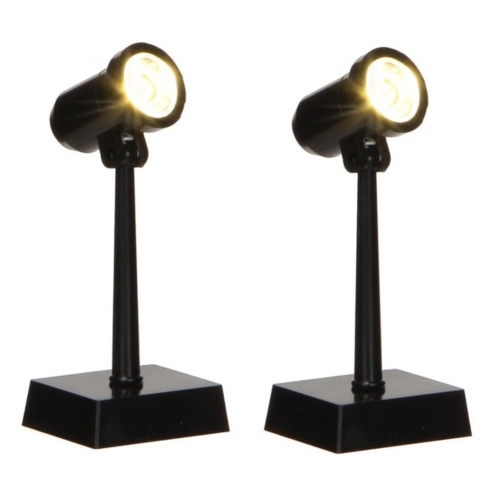 Kerstdorp Spot staand met LED 2 stuks Kerstdorp Spot staand met LED 2 stuks